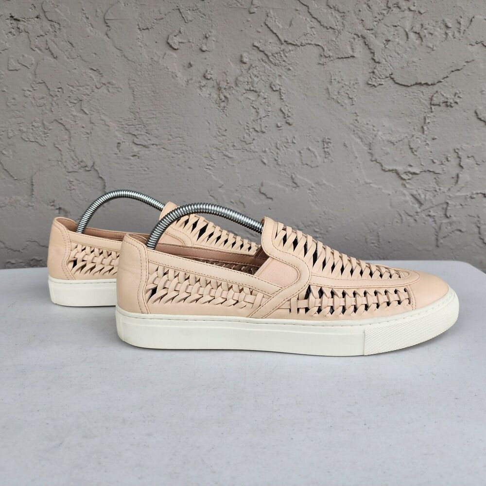 Tory Burch Light Pink Woven Loafers